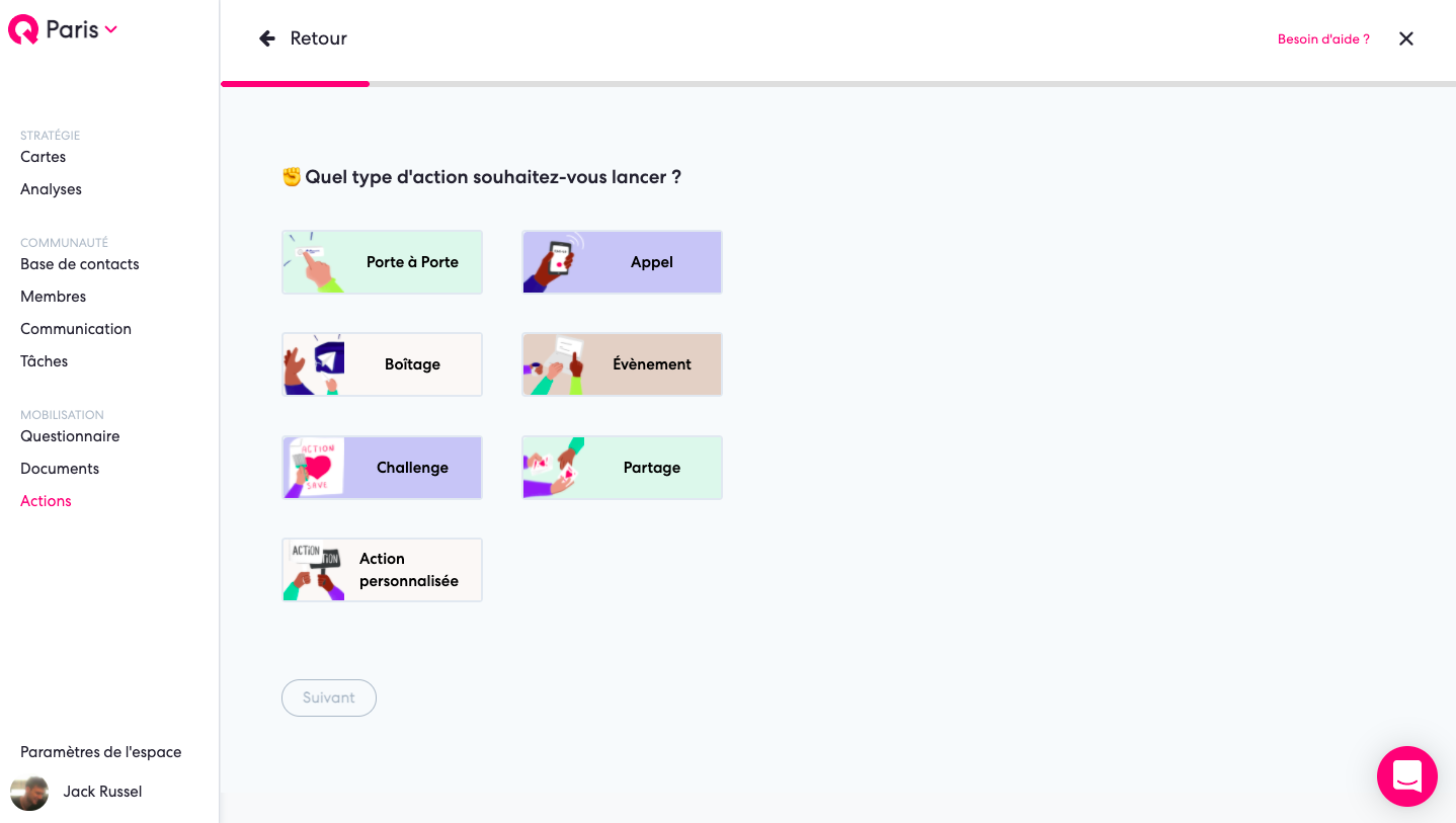 création porte à porte Qomon plateforme