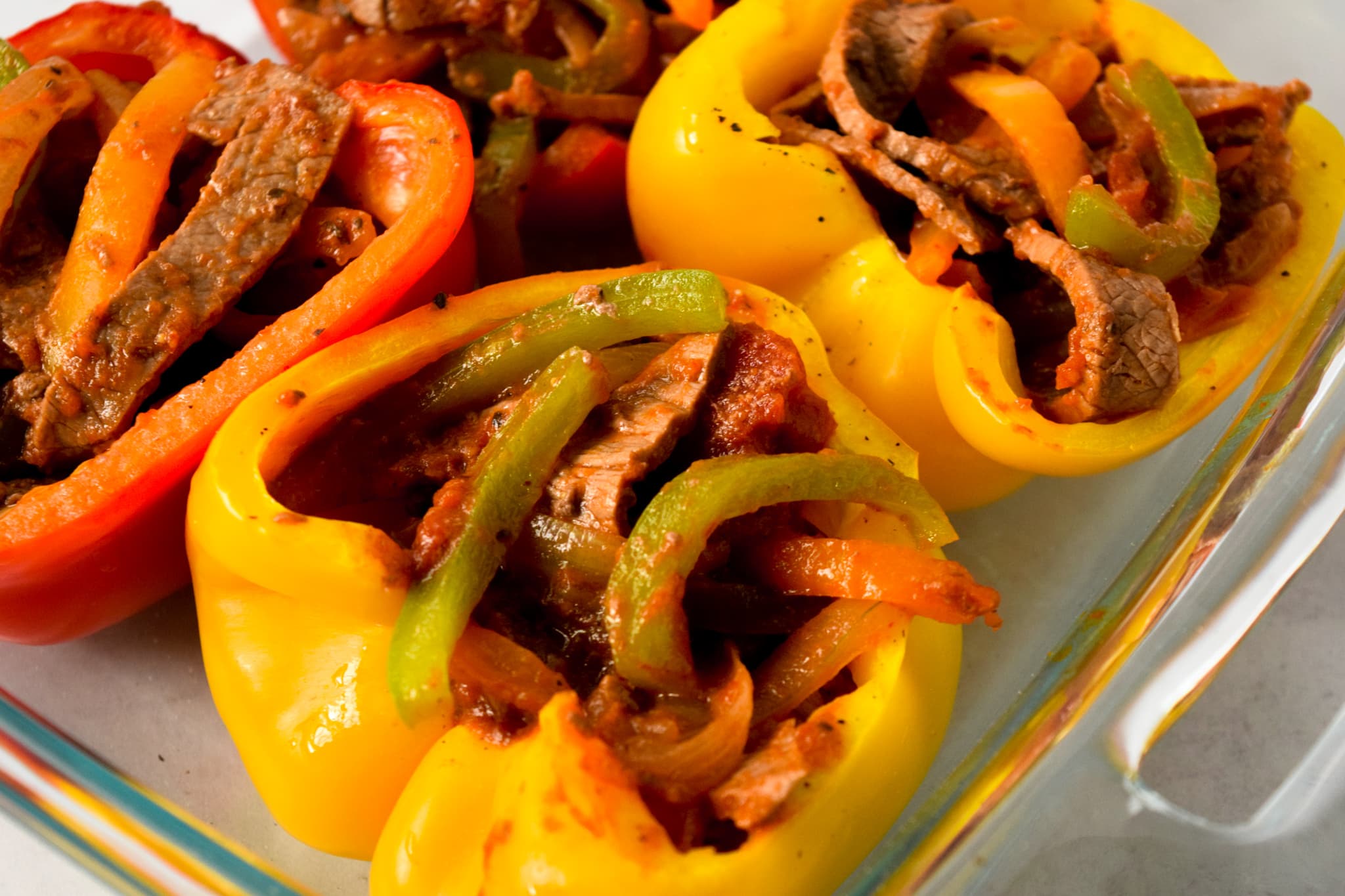 Philly Cheesesteak Stuffed Peppers