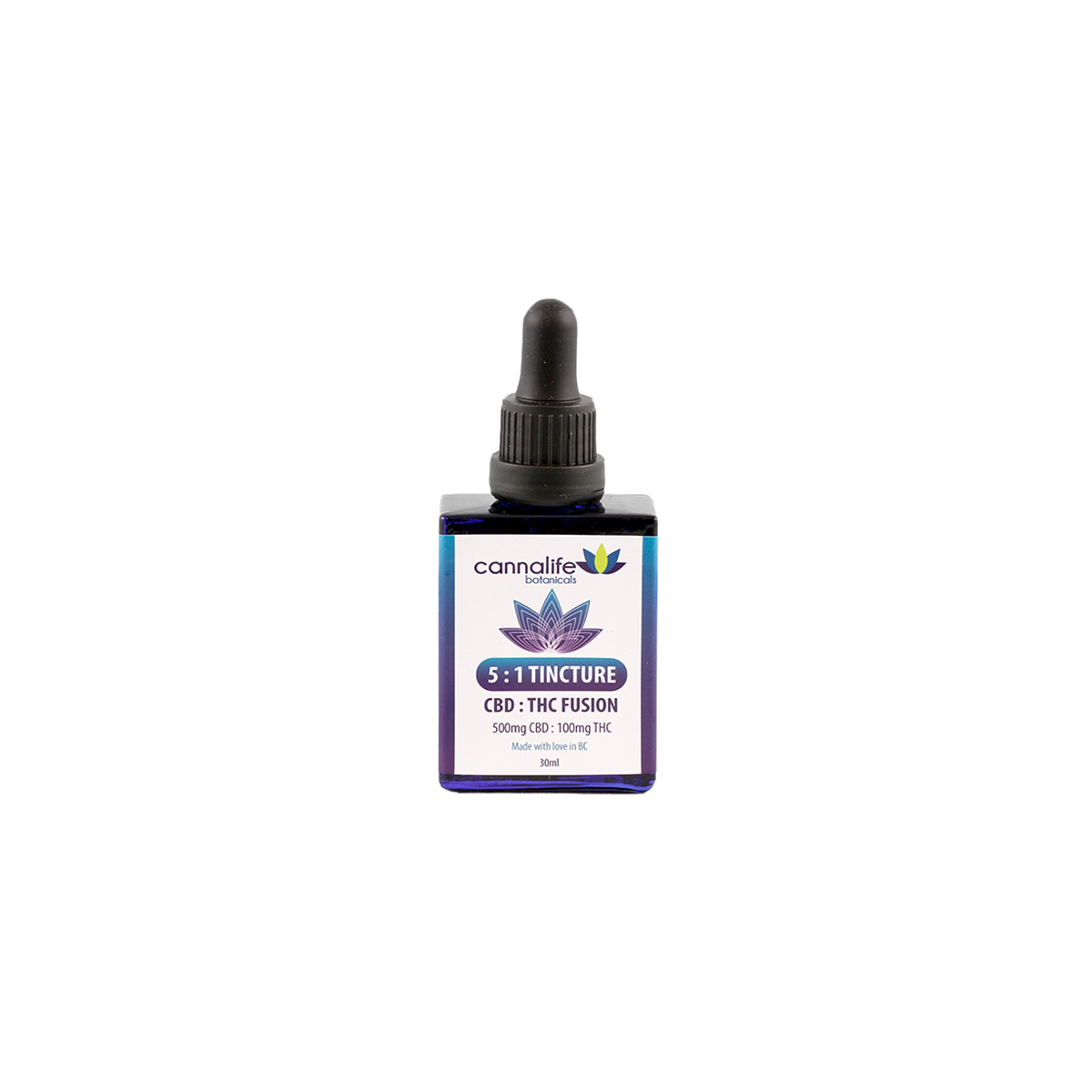 Cannalife CBD:THC Fusion Tinctures - 5:1 Fusion Tincture, 30ml
