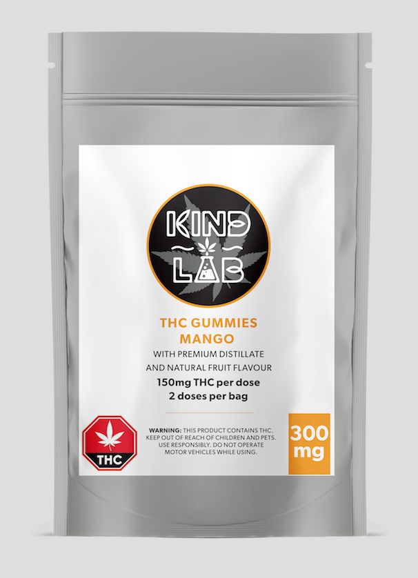 Kind Lab Gummies 300mg THC - Mango