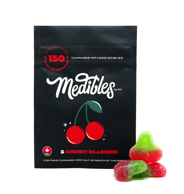 Medibles by Mel Gummies 150mg THC - Cherry Blasters