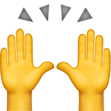Raising hands