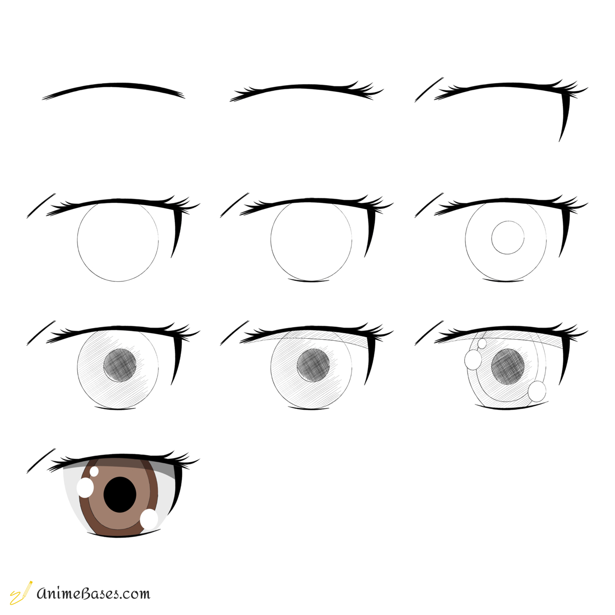 How To Draw Anime Eyes  AnimeBasescom