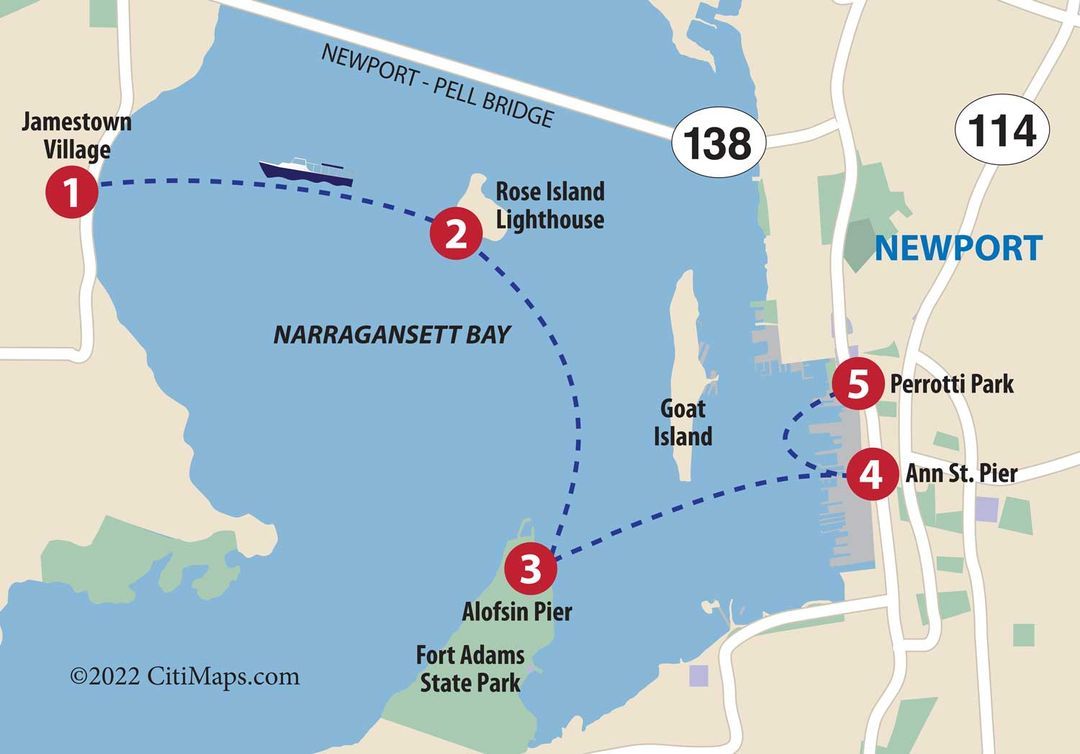 Routes and Schedule Jamestown Newport Ferry Conanicut Marine