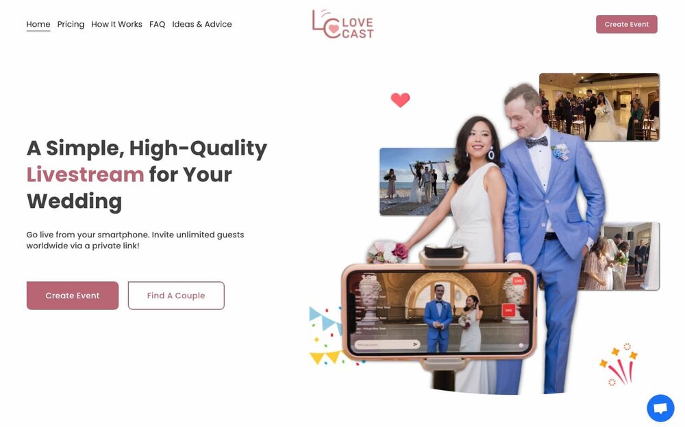 live stream for elopement