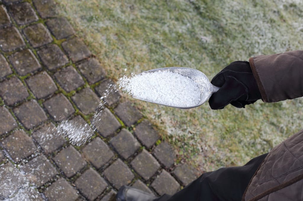 Salt for Hardened Snow