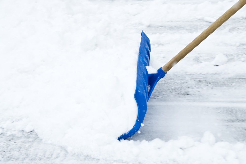 Snow plowing in Columbus, Ohio