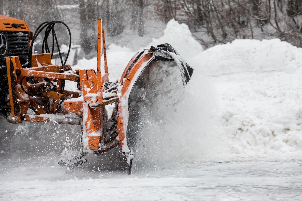 Snow plowing ohio