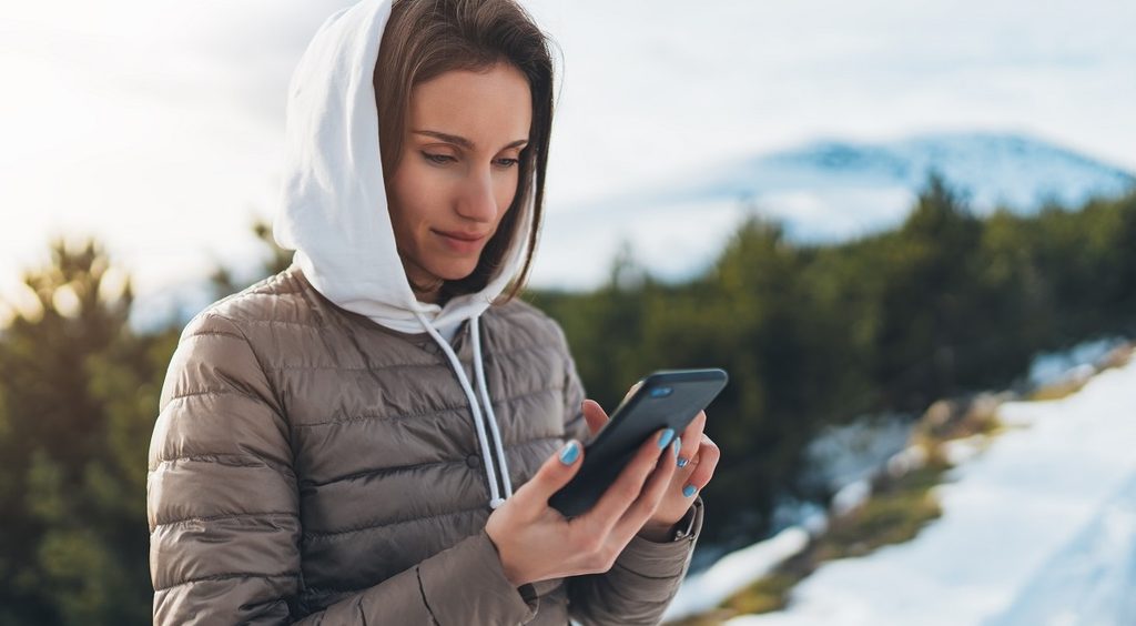 Mobile app weather forecast