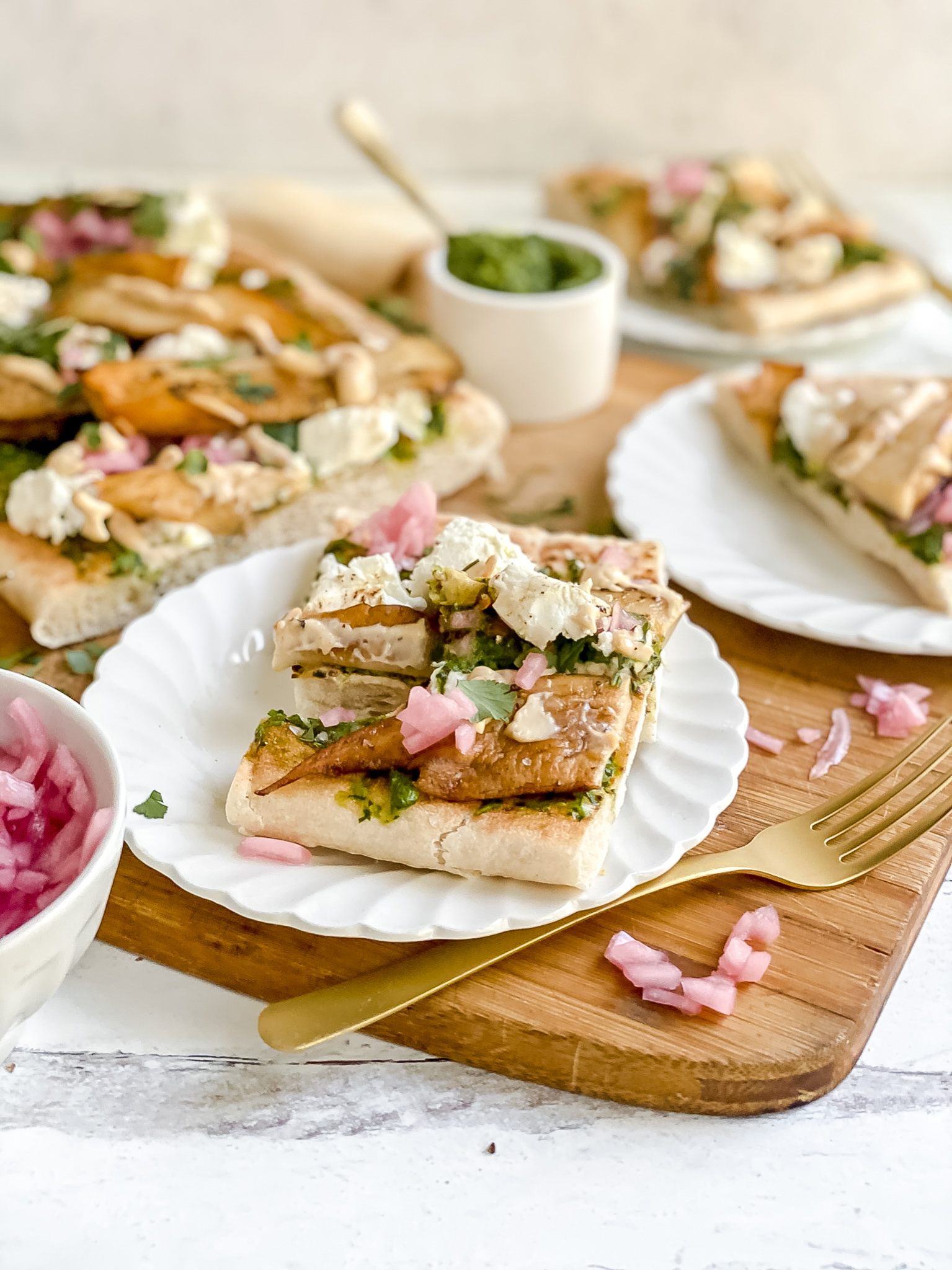 Mushroom and Pesto OpenFaced Sandwich