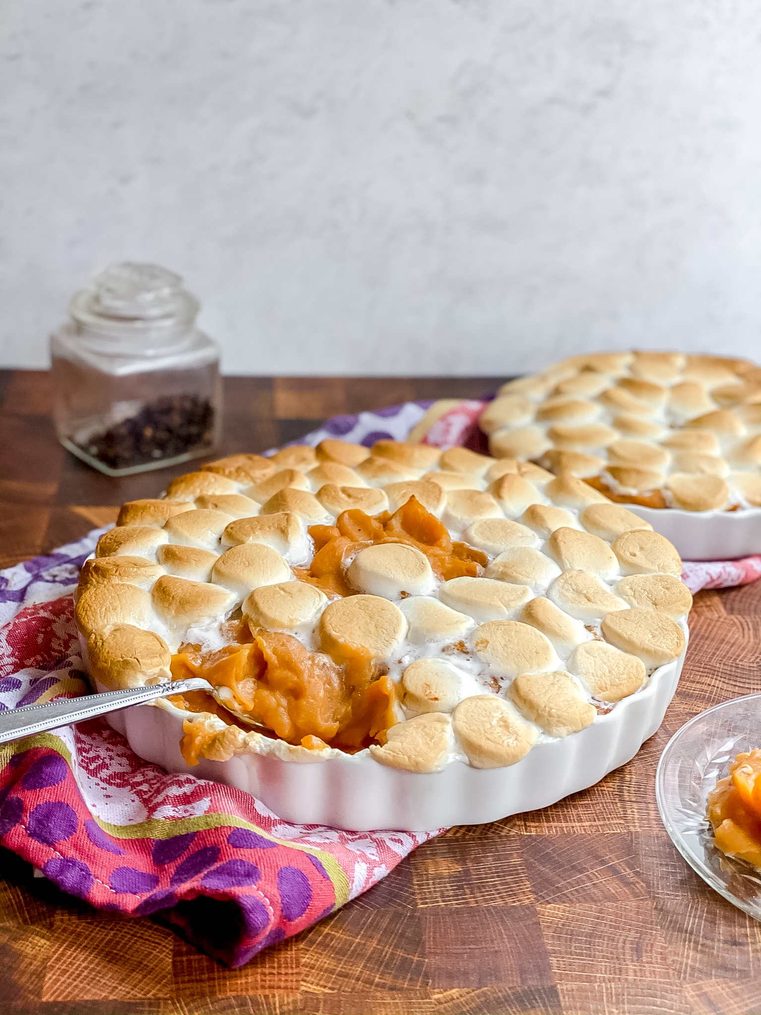 Mashed Sweet Potatoes with Marshmallow Topping