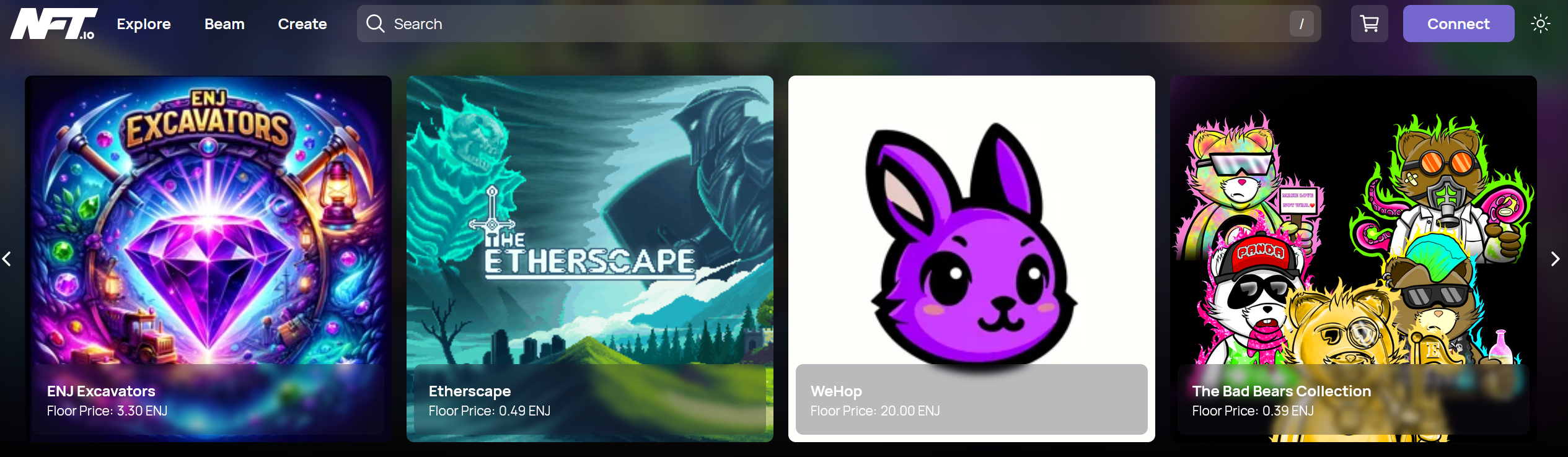 nft.io nft marketplace