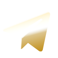 Gold Telegram Icon