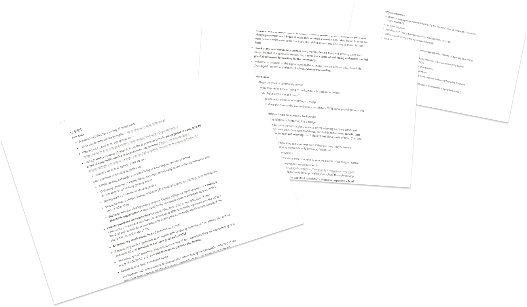 Kunal Dewan's UX Project - Volunteens