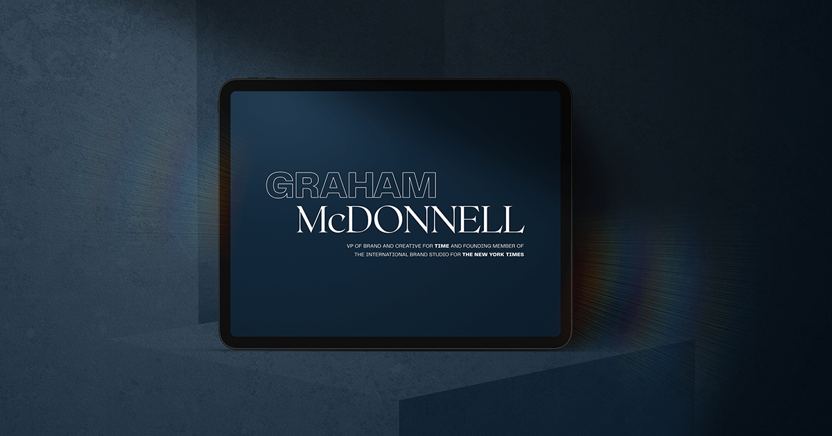 Graham McDonnell - VP of Brand and Creative