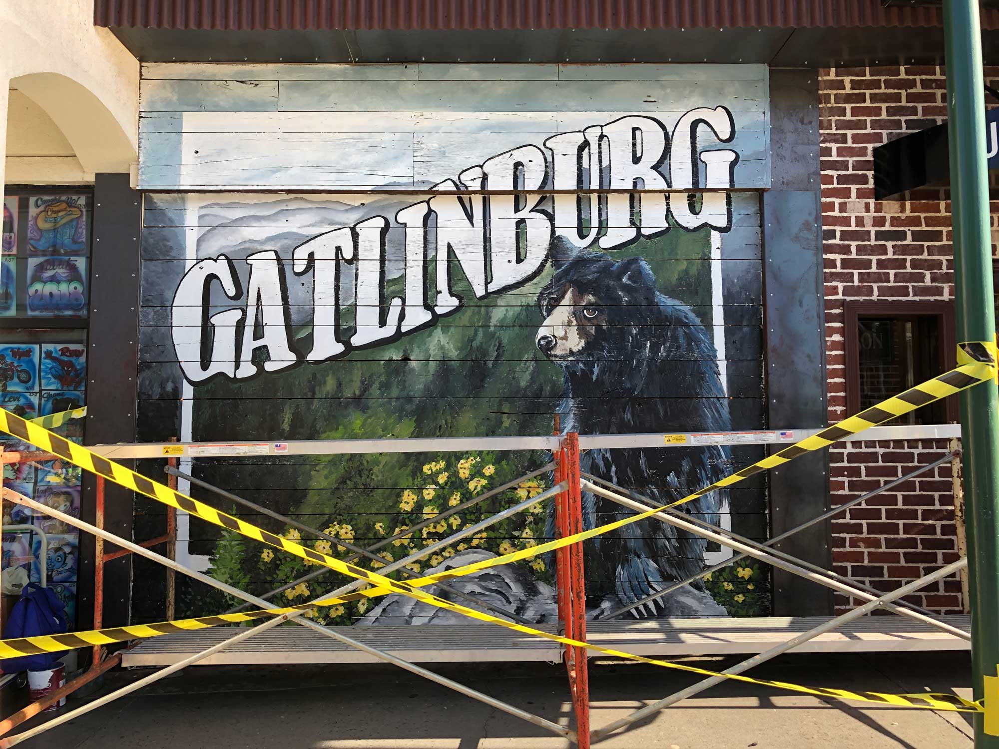Gatlinburg Standing Strong Bear Mural