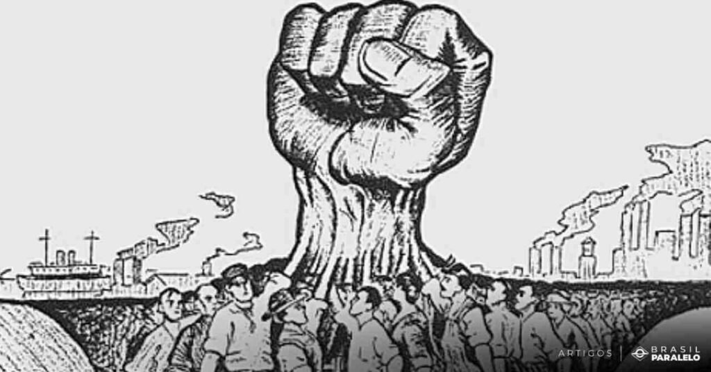 cherge-representando-a-luta-de-classes-idealizada-por-karl-marx