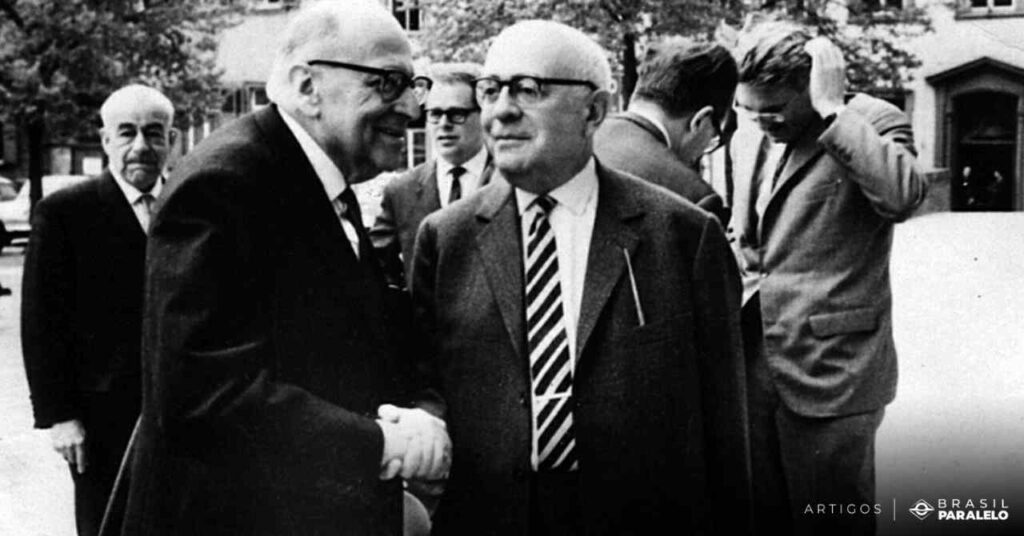 Principais-pensadores-da-Escola-de-Frankfurt-como-Adorno-e-Horkheimer
