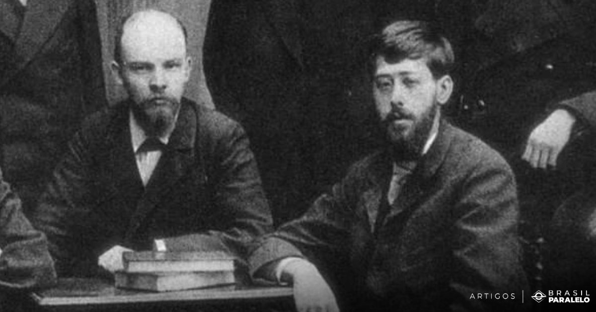 Lênin com os mencheviques