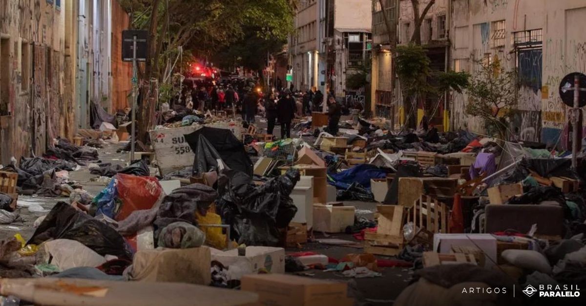 Cracolândia vazia em São Paulo