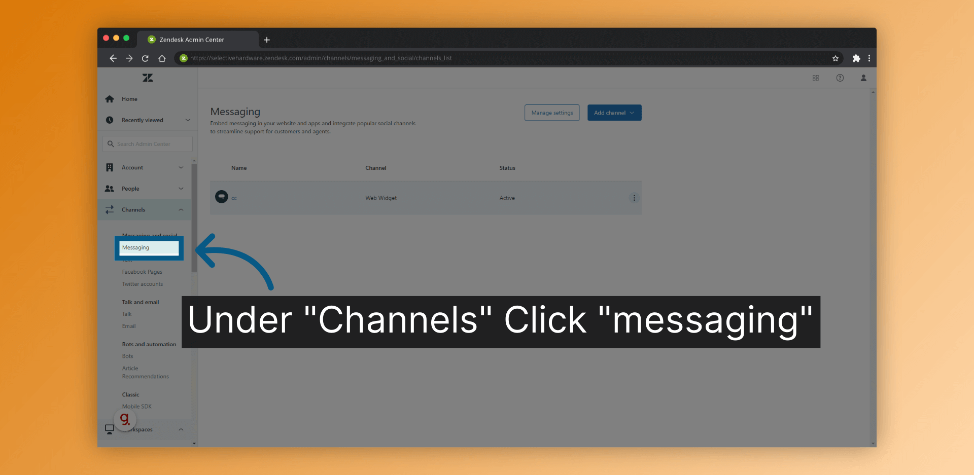 How to configure web widget on Zendesk