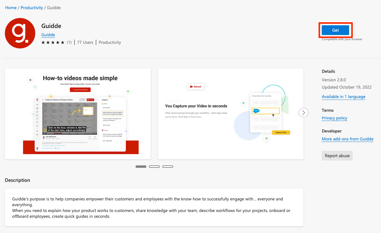 Recording Screen Video in Edge with Guidde A StepbyStep Guide Guidde