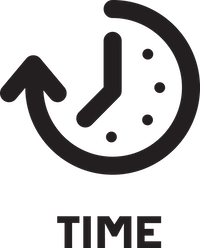 time icon with label