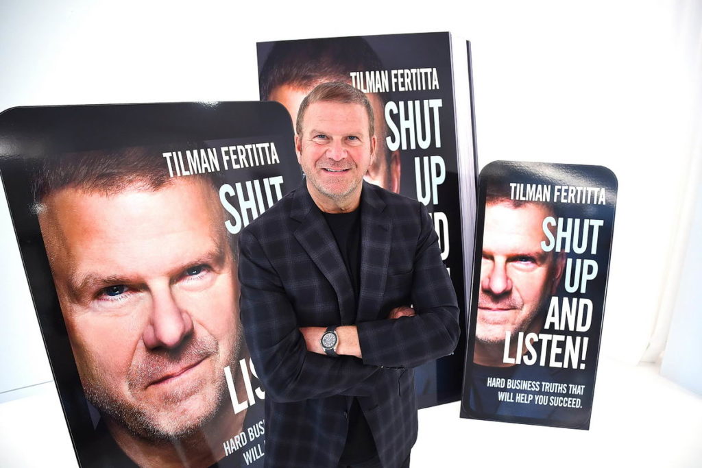 Shut Up and Listen! book cover with Tilman Fertitta