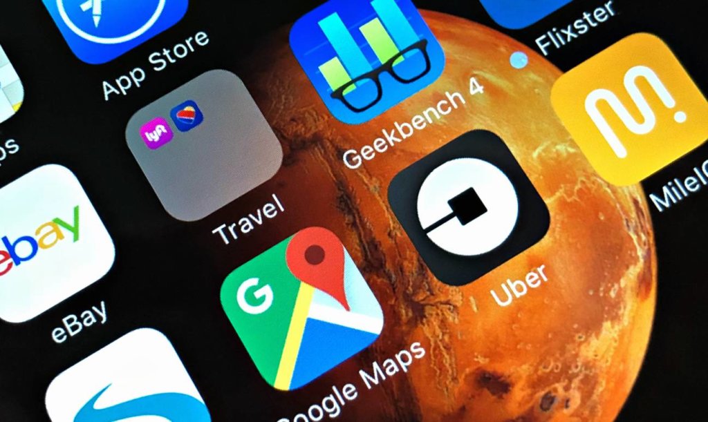 uber mileiq google maps smartphone apps