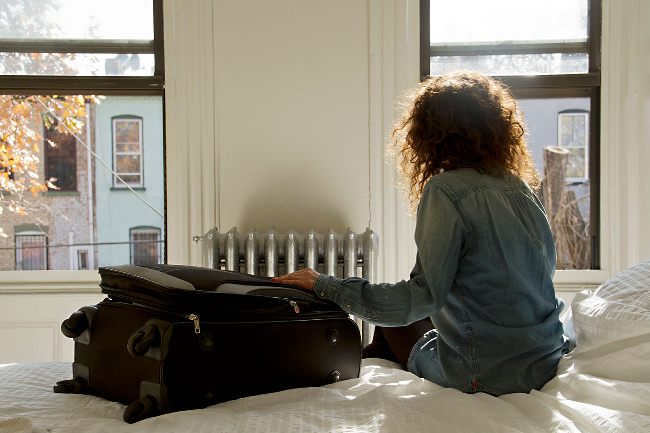 Guest getting unpacked