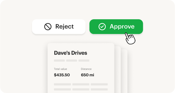 One-click approvals with mileiq app