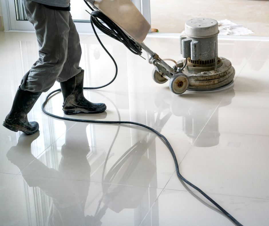 Winter floor cleaning