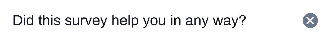 Survey Question in conpago customer app