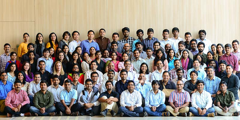 Large group of employees