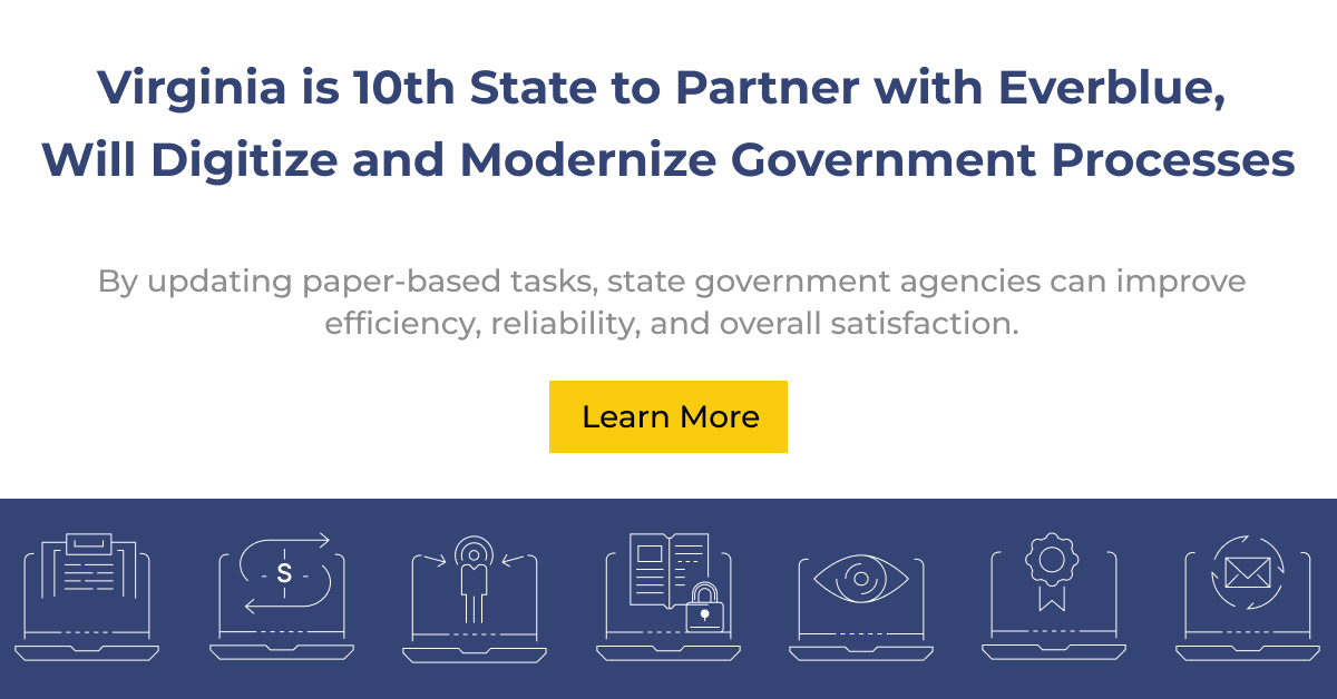 Virginia is 10th State to Partner with Everblue, Will Digitize and