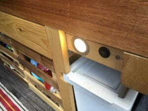 Bin & Door Light the van conversion guide