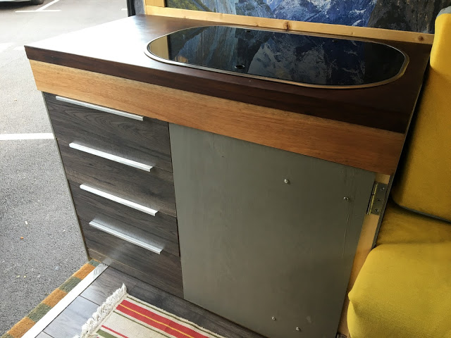 Kitchen unit, Drawers & Extraction Fan the van conversion guide