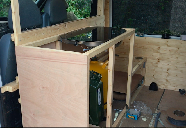 Kitchen unit, Drawers & Extraction Fan the van conversion guide