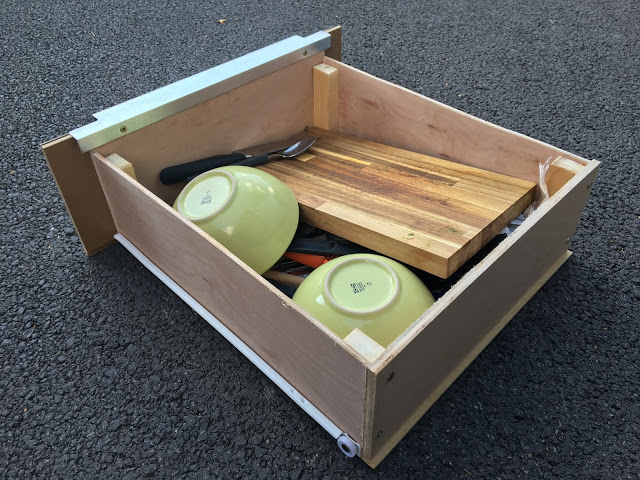 Kitchen unit, Drawers & Extraction Fan the van conversion guide