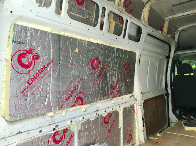 Van conversion insulation