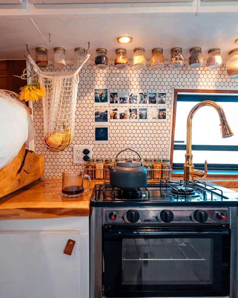 Nikki’s Cosy Log Cabin Inspired Ford Transit 250 Van Conversion the van conversion guide e-book