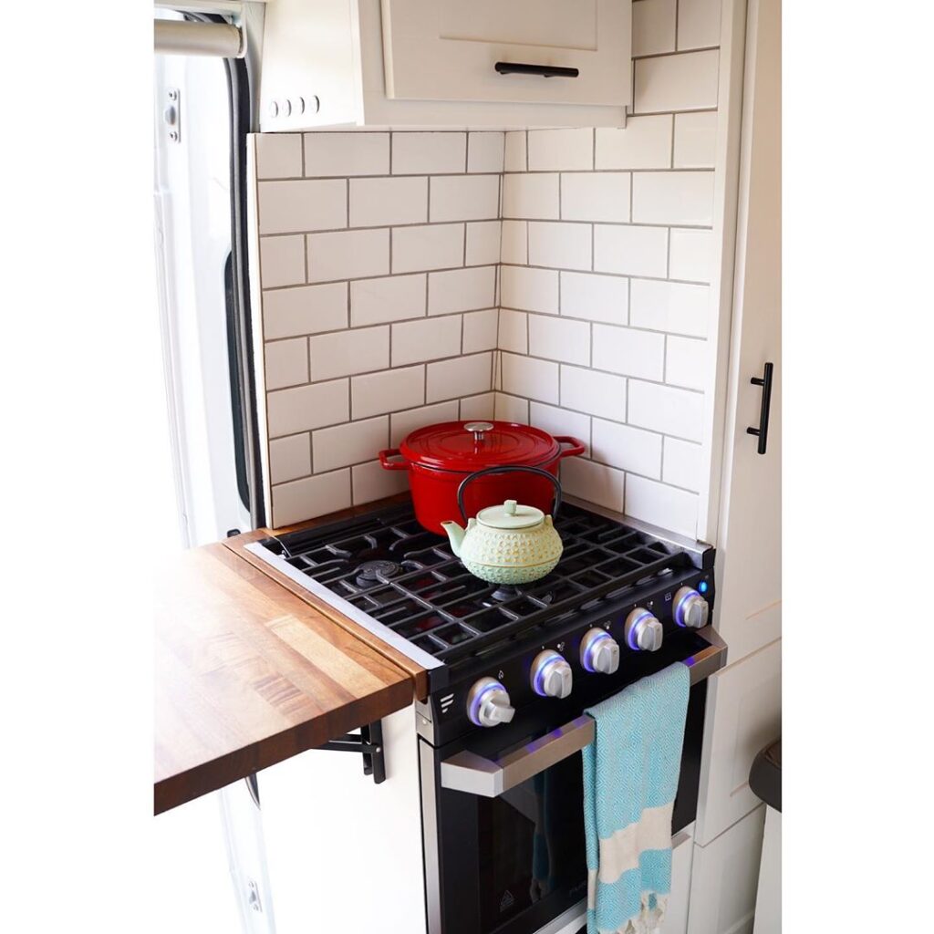 Aaron and Meg's Pro Master Van Conversion Fit for a Luxury Chef the van conversion guide e-book