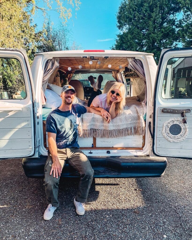 Clayton and Alyssa’s Self-Converted 2002 Ford E150 Econoline