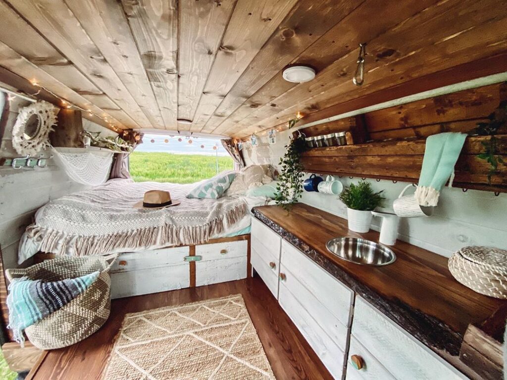 Clayton and Alyssa’s Self-Converted 2002 Ford E150 Econoline