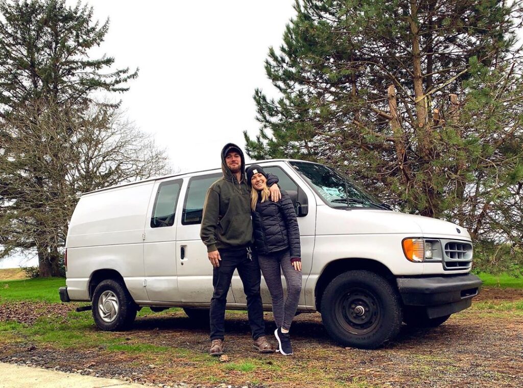 Clayton and Alyssa’s Self-Converted 2002 Ford E150 Econoline