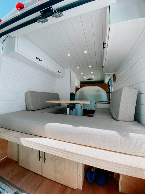 Kara and Cole’s Modern Honeymoon 159 Extended ProMaster Van Conversion the van conversion guide e-book