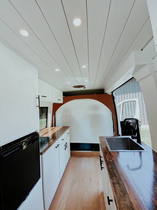 Kara and Cole’s Modern Honeymoon 159 Extended ProMaster Van Conversion the van conversion guide e-book