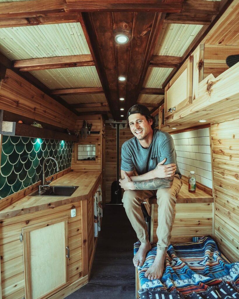 Shane’s Beautifully Hand-Crafted Wooden 2013 Mercedes Sprinter Van Conversion the van conversion guide e-book