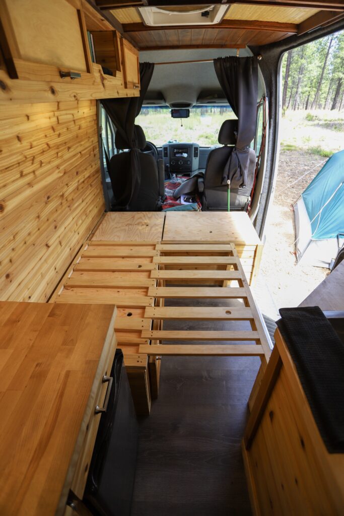 Shane’s Beautifully Hand-Crafted Wooden 2013 Mercedes Sprinter Van Conversion the van conversion guide e-book