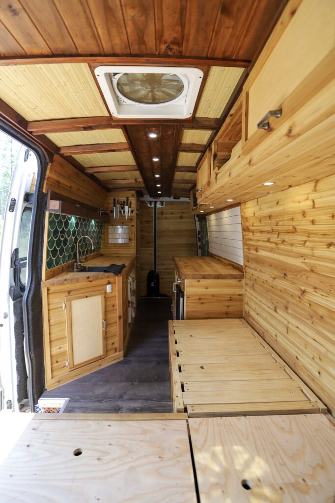 Shane’s Beautifully Hand-Crafted Wooden 2013 Mercedes Sprinter Van Conversion the van conversion guide e-book